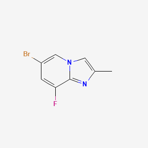molecular formula C8H6BrFN2 B1404020 6-溴-8-氟-2-甲基咪唑并[1,2-A]吡啶 CAS No. 1446334-75-3