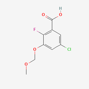 5-Chloro-2-fluoro-3-(methoxymethoxy)benzoic acid