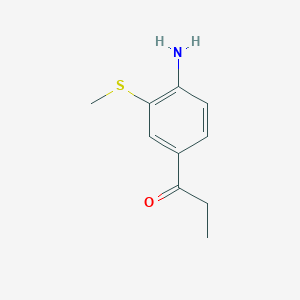 1-(4-Amino-3-(methylthio)phenyl)propan-1-one