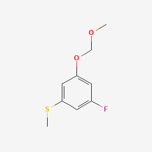 (3-Fluoro-5-(methoxymethoxy)phenyl)(methyl)sulfane