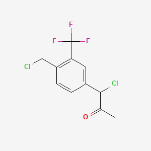 1-Chloro-1-(4-(chloromethyl)-3-(trifluoromethyl)phenyl)propan-2-one