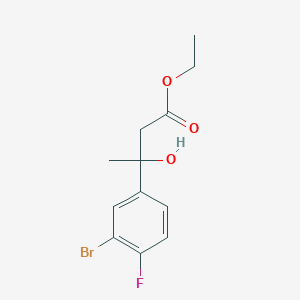 Ethyl 3-(3-bromo-4-fluorophenyl)-3-hydroxybutanoate