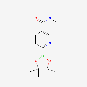 N,N-Dimethyl-6-(4,4,5,5-tetramethyl-1,3,2-dioxaborolan-2-YL)nicotinamide