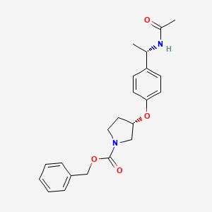 (R)-benzyl 3-(4-((S)-1-acetamidoethyl)phenoxy)pyrrolidine-1-carboxylate