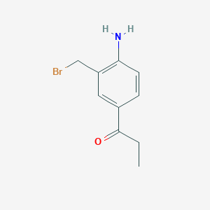 1-(4-Amino-3-(bromomethyl)phenyl)propan-1-one