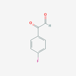 molecular formula C8H5FO2 B140404 2-(4-Fluorophenyl)-2-oxoacetaldehyde CAS No. 403-32-7