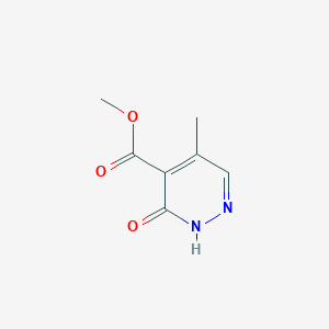 molecular formula C7H8N2O3 B1404046 5-甲基-3-氧代-2,3-二氢-吡哒嗪-4-羧酸甲酯 CAS No. 1363382-35-7