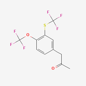 1-(4-(Trifluoromethoxy)-3-(trifluoromethylthio)phenyl)propan-2-one