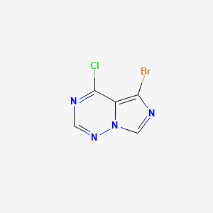 5-Bromo-4-chloroimidazo[5,1-f][1,2,4]triazine