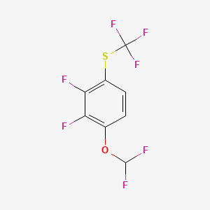 1,2-Difluoro-3-difluoromethoxy-6-(trifluoromethylthio)benzene