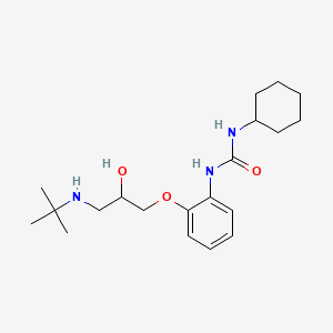 N-Cyclohexyl-N'-(2-(3-((1,1-dimethylethyl)amino)-2-hydroxypropoxy)phenyl)urea