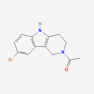 2-Acetyl-8-bromo-2,3,4,5-tetrahydro-1H-pyrido[4,3-B]indole