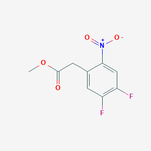 molecular formula C9H7F2NO4 B1404061 4,5-二氟-2-硝基苯乙酸甲酯 CAS No. 1806313-89-2