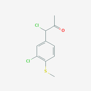 1-Chloro-1-(3-chloro-4-(methylthio)phenyl)propan-2-one