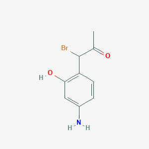 1-(4-Amino-2-hydroxyphenyl)-1-bromopropan-2-one