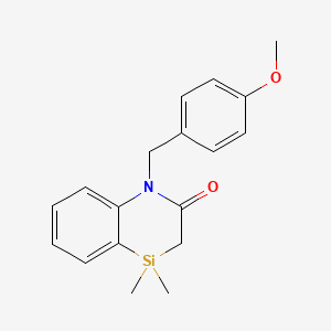 1-(4-Methoxybenzyl)-4,4-dimethyl-3,4-dihydrobenzo[b][1,4]azasilin-2(1H)-one