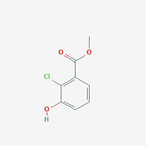 molecular formula C8H7ClO3 B1404071 Methyl 2-chloro-3-hydroxybenzoate CAS No. 1125632-11-2