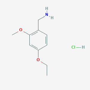 molecular formula C10H16ClNO2 B1404080 4-乙氧基-2-甲氧基苄胺盐酸盐 CAS No. 2203194-92-5