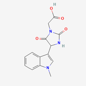 2-(4-(1-Methyl-1H-indol-3-yl)-2,5-dioxoimidazolidin-1-yl)acetic acid