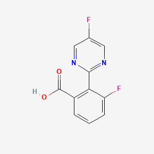 3-Fluoro-2-(5-fluoropyrimidin-2-yl)benzoic acid