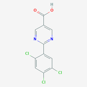 2-(2,4,5-Trichlorophenyl)pyrimidine-5-carboxylic acid