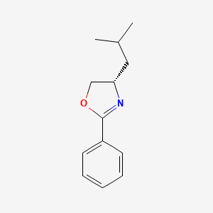 (4S)-4-(2-methylpropyl)-2-phenyl-4,5-dihydro-1,3-oxazole