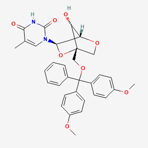 1-((1R,3R,4S,7R)-1-((Bis(4-methoxyphenyl)(phenyl)methoxy)methyl)-7-hydroxy-2,5-dioxabicyclo[2.2.1]heptan-3-yl)-5-methylpyrimidine-2,4(1H,3H)-dione