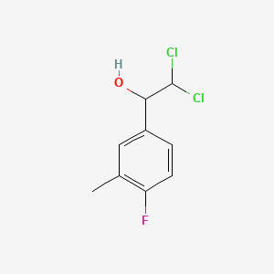 2,2-Dichloro-1-(4-fluoro-3-methylphenyl)ethanol