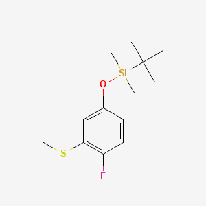 Tert-butyl(4-fluoro-3-(methylthio)phenoxy)dimethylsilane