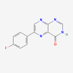 molecular formula C12H7FN4O B14040966 6-(4-Fluorophenyl)-3h-pteridin-4-one CAS No. 102606-78-0