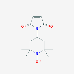 molecular formula C₁₃H₁₉N₂O₃ B014041 N-(1-氧基-2,2,6,6-四甲基-4-哌啶基)马来酰亚胺 CAS No. 15178-63-9