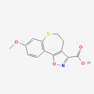 8-Methoxy-4,5-dihydrobenzo[6,7]thiepino[4,5-d]isoxazole-3-carboxylic acid