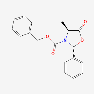 molecular formula C18H17NO4 B14041048 (2R,4S)-Benzyl 4-methyl-5-oxo-2-phenyloxazolidine-3-carboxylate 