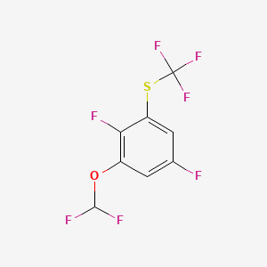 1,4-Difluoro-2-difluoromethoxy-6-(trifluoromethylthio)benzene