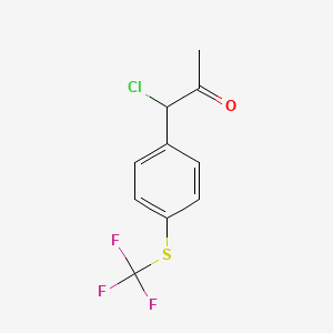 1-Chloro-1-(4-(trifluoromethylthio)phenyl)propan-2-one