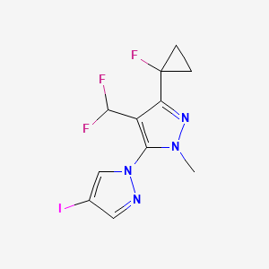 4'-(Difluoromethyl)-5'-(1-fluorocyclopropyl)-4-iodo-2'-methyl-2'H-1,3'-bipyrazole