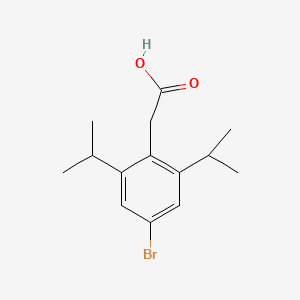 molecular formula C14H19BrO2 B14041327 2-(4-Bromo-2,6-diisopropylphenyl)acetic acid 