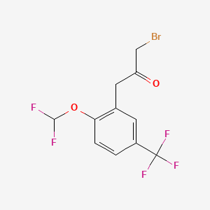 1-Bromo-3-(2-(difluoromethoxy)-5-(trifluoromethyl)phenyl)propan-2-one