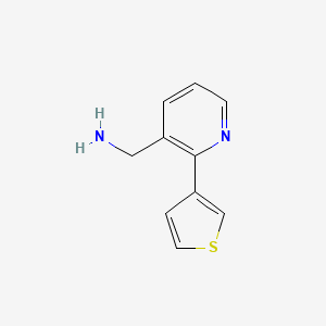 B1404138 c-(2-Thiophen-3-yl-pyridin-3-yl)-methylamine CAS No. 1024003-58-4