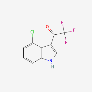 molecular formula C10H5ClF3NO B1404139 1-(4-chloro-1H-indol-3-yl)-2,2,2-trifluoroethanone CAS No. 1119282-66-4