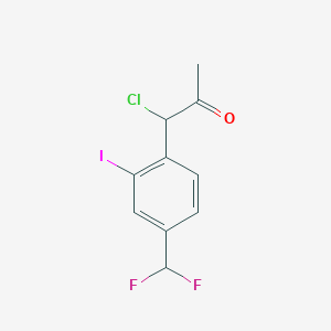 1-Chloro-1-(4-(difluoromethyl)-2-iodophenyl)propan-2-one