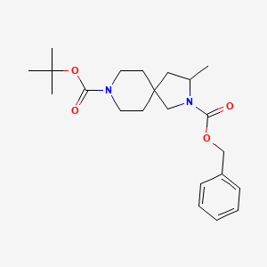 2-Benzyl 8-tert-butyl 3-methyl-2,8-diazaspiro[4.5]decane-2,8-dicarboxylate