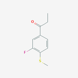 1-(3-Fluoro-4-(methylthio)phenyl)propan-1-one