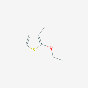 molecular formula C7H10OS B14041441 2-Ethoxy-3-methylthiophene 