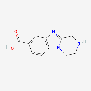 B1404148 1,2,3,4-Tetrahydrobenzo[4,5]imidazo[1,2-a]pyrazine-8-carboxylic acid CAS No. 1354411-11-2