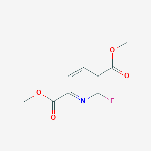 molecular formula C9H8FNO4 B14041498 Dimethyl 6-fluoropyridine-2,5-dicarboxylate 