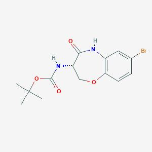 Tert-butyl (S)-(7-bromo-4-oxo-2,3,4,5-tetrahydrobenzo[B][1,4]oxazepin-3-YL)carbamate