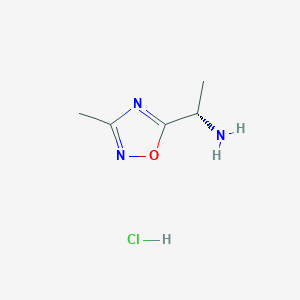 (S)-1-(3-Methyl-1,2,4-oxadiazol-5-YL)ethan-1-amine hydrochloride