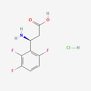 molecular formula C9H9ClF3NO2 B14041526 (S)-3-Amino-3-(2,3,6-trifluorophenyl)propanoic acid hydrochloride 