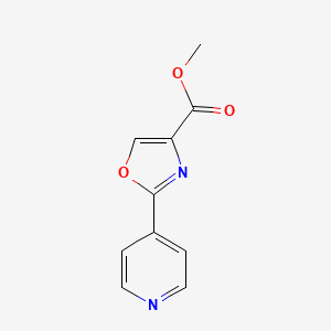 B1404154 Methyl 2-(pyridin-4-yl)-1,3-oxazole-4-carboxylate CAS No. 955401-44-2